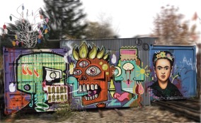 Grafitty verwischt